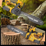 12" Cordless Chainsaw Handheld Garden Electric Chain Saw for Tree Branch Wood Cutting for DeWalt 20v Battery