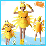 Sea Turtle Cosplay Costume Children‘s Marine animals Performance Clothing Set Hat Clothes Shoe Kids Anime Octopus Shark Dolphin