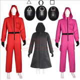 TV Game Red Calamari Game Jumpsuit Cosplay Party Tracksuit Outfits Mask Props Role Play Classic Costume From Ko New 2025