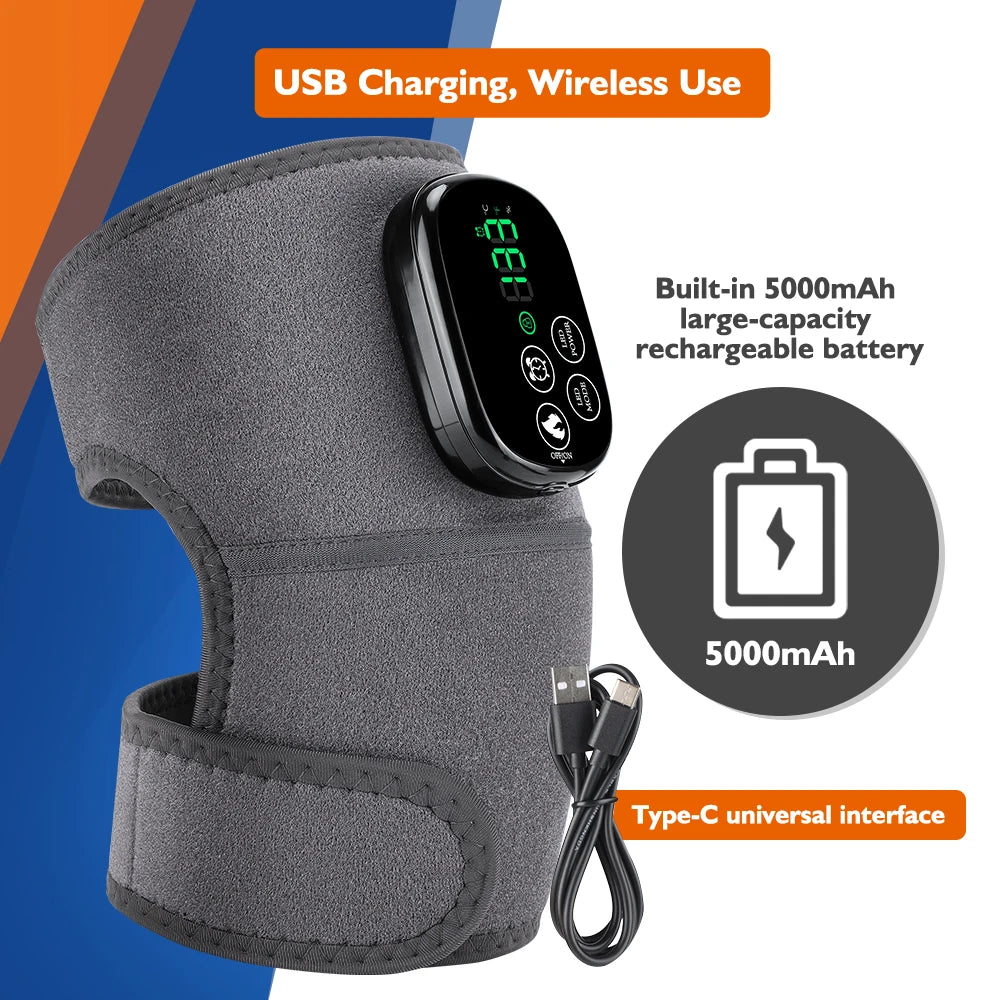 660 and 850nm Multifunctional LED Light Devices Knee Pad Brace 3 In 1 Heating Shoulder Elbow Joint Thermal Belts Pads