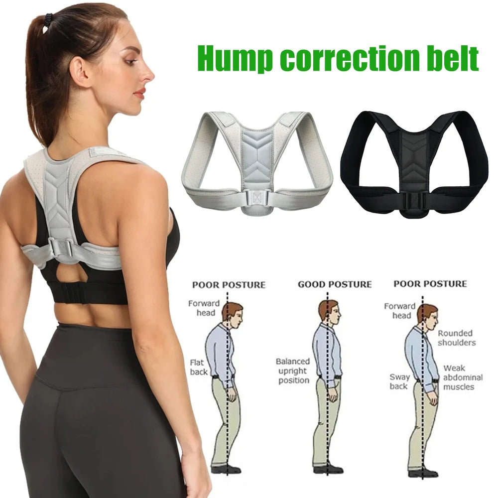 1pcs  Adjustable Spine Correction Belt for Women And Men Preventing Humpback Posture Corrector Back And Shoulder Support
