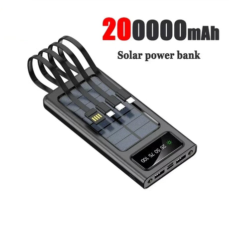 200000mAh portable power bank 4W fast charging