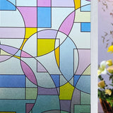 2/3m Flower Window Film Vinyl Opaque Glass Film Privacy Protection Glass 3D Stickers Stained Window Glass Films Home Decoration