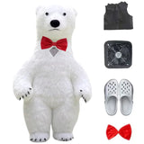 Giant Plush Polar Bear Inflatable Mascot Costume Carnival Activity Show Cartoon Martha Bear Birthday Party Role Play Props
