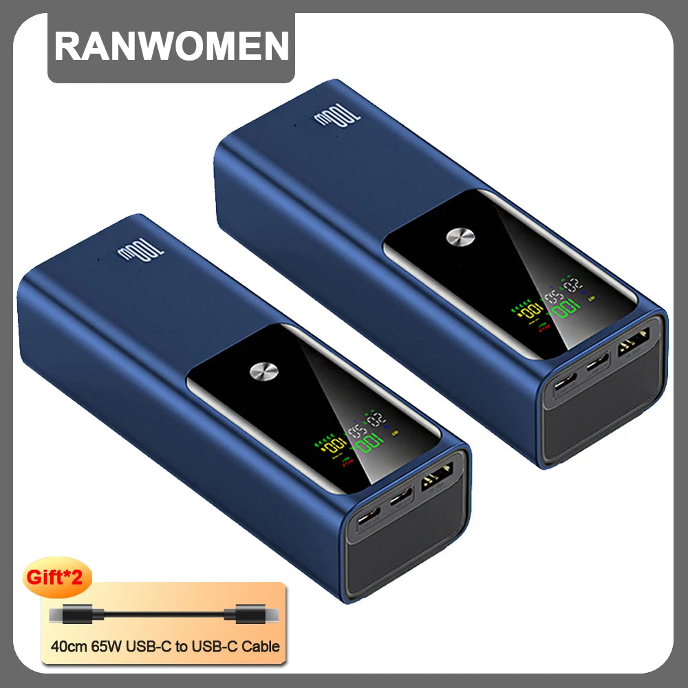 20000mAh portable power bank 100W fast charging