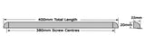 UPVC Double Glazing Window Trickle Vent Air Flow Ventilation (Ventilator) Building Regulations Compliant (Part F) - Available in White, Anthracite Grey, Grey on White, Rosewood, Rosewood on White, Golden Oak, Golden Oak on White and Black on White. All Colours available in 300mm and 400mm Size Lengths