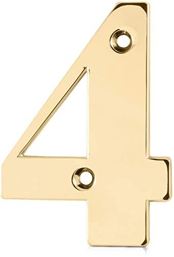 Front Door House Number - Gold-4