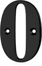 Elegant Front Door House Number Numerals in White, Polished Chrome, Polished Gold, Satin Silver, Black, 0, 1, 2, 3, 4, 5, 6, 7, 8, 9