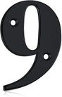 Elegant Front Door House Number Numerals in White, Polished Chrome, Polished Gold, Satin Silver, Black, 0, 1, 2, 3, 4, 5, 6, 7, 8, 9