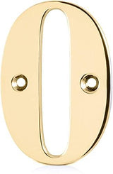 Elegant Front Door House Number Numerals in White, Polished Chrome, Polished Gold, Satin Silver, Black, 0, 1, 2, 3, 4, 5, 6, 7, 8, 9