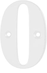 Elegant Front Door House Number Numerals in White, Polished Chrome, Polished Gold, Satin Silver, Black, 0, 1, 2, 3, 4, 5, 6, 7, 8, 9