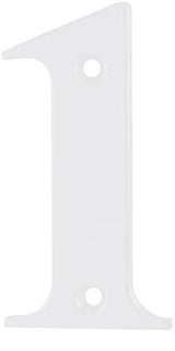 Elegant Front Door House Number Numerals in White, Polished Chrome, Polished Gold, Satin Silver, Black, 0, 1, 2, 3, 4, 5, 6, 7, 8, 9