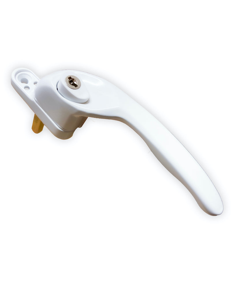 UPVC Replacement Cranked Window Handle, White, 35mm, Right Hand