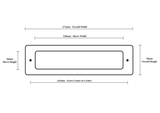 Primrox Window and Door Hardware Spares, Parts and Accessories. 10 inch UPVC Letterplate Easy Fix - Available in White, Polished Chrome and Polished Gold Specification