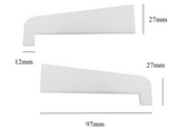 Eurocell UPVC Window and Door Cill End Caps - Suitable for White, Anthracite Grey, Rosewood and Golden Oak