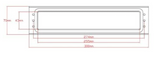 12 inch Premium Quality Trojan Unicorn Draft Prevention Letterplate (by Yale) - White, Polished Chrome and Polished Gold