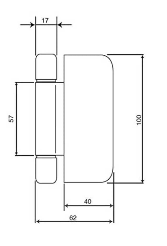 Mila Evolution Flag Hinge White