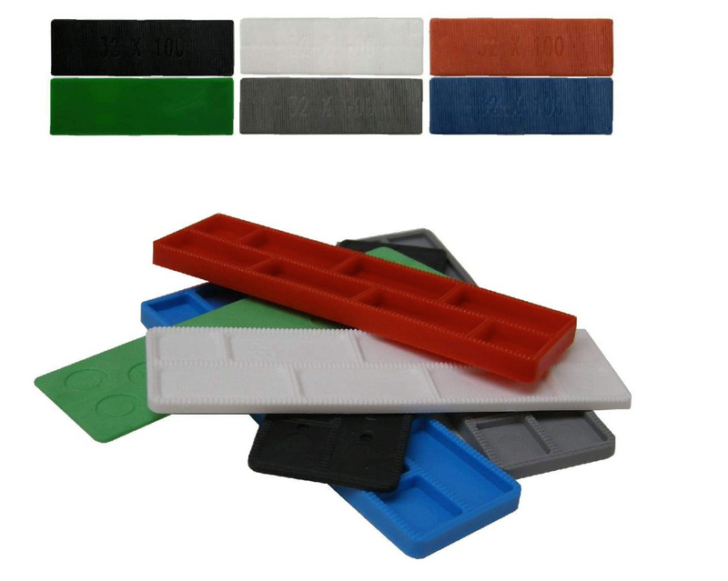 Plastic Window & Glazing and Floor Packers, 1mm - 6mm, Pack of 1000