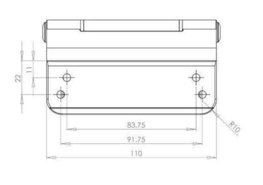 Trojan 3D Adjustable Butt Rebate Composite Door Hinge, Available in White and Polished Chrome