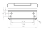 Trojan 3D Adjustable Butt Rebate Composite Door Hinge, Available in White and Polished Chrome