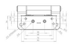 Trojan 3D Adjustable Butt Rebate Composite Door Hinge, Available in White and Polished Chrome