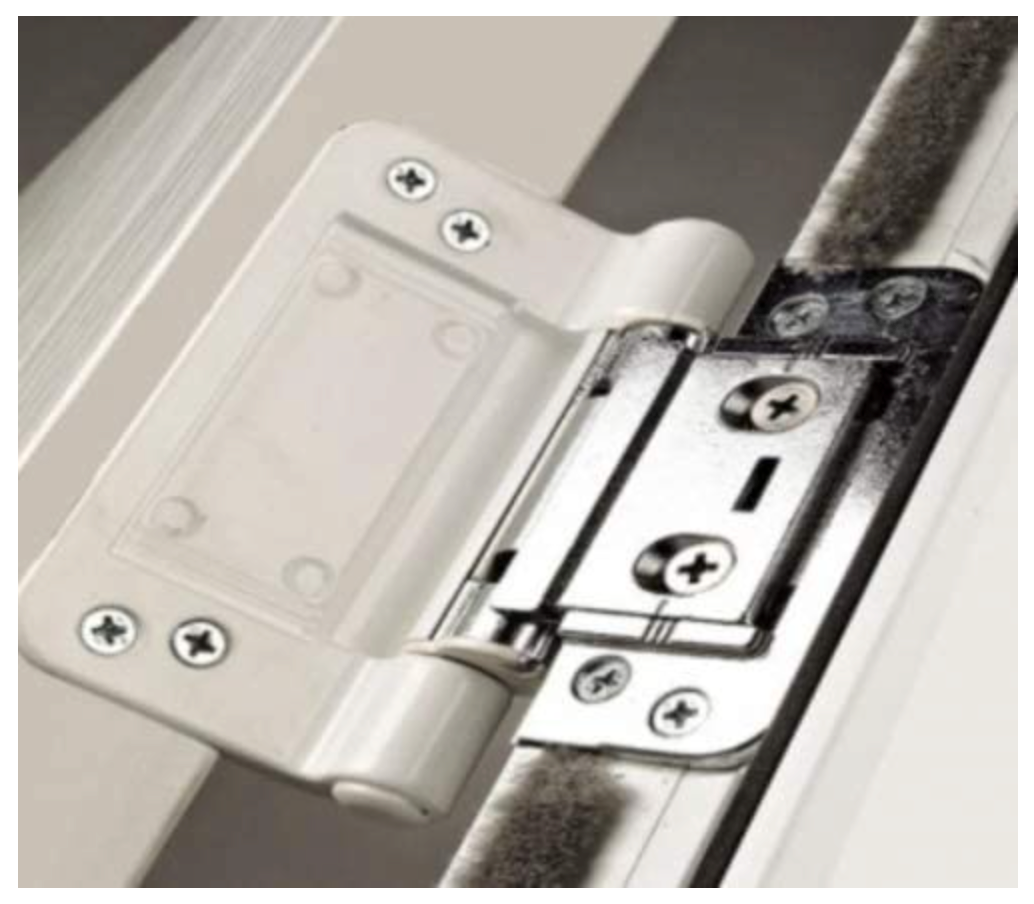 Trojan 3D Adjustable Butt Rebate Composite Door Hinge, Available in White and Polished Chrome