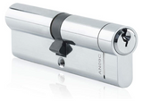 ProLinea BreakSafe 6 pin Double Cylinder Barrel Door Lock, Nickel Finish, 30/30