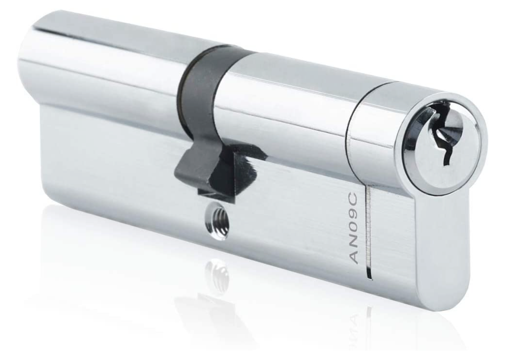 ProLinea BreakSafe 6 pin Double Cylinder Barrel Door Lock, Nickel Finish, 30/30