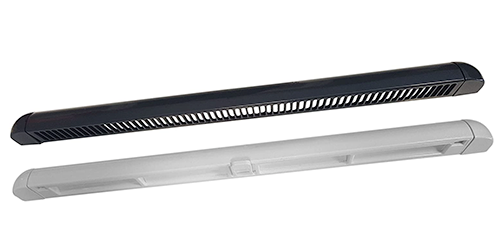 Window Frame Trickle Vent - Anthracite Grey on White, 300mm