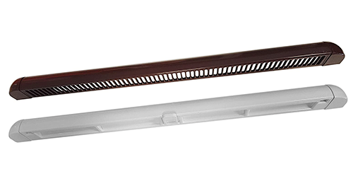 Window Frame Trickle Vent - Rosewood on White, 300mm