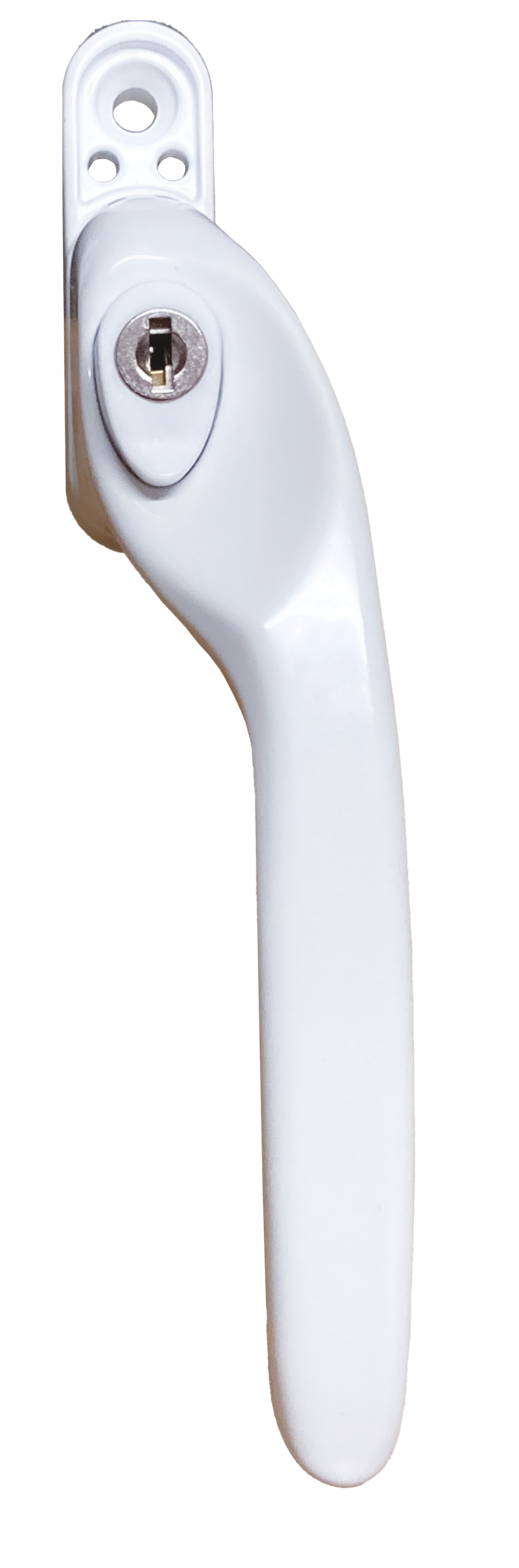 UPVC Replacement Cranked Window Handle, White, 35mm, Left or Right Hand